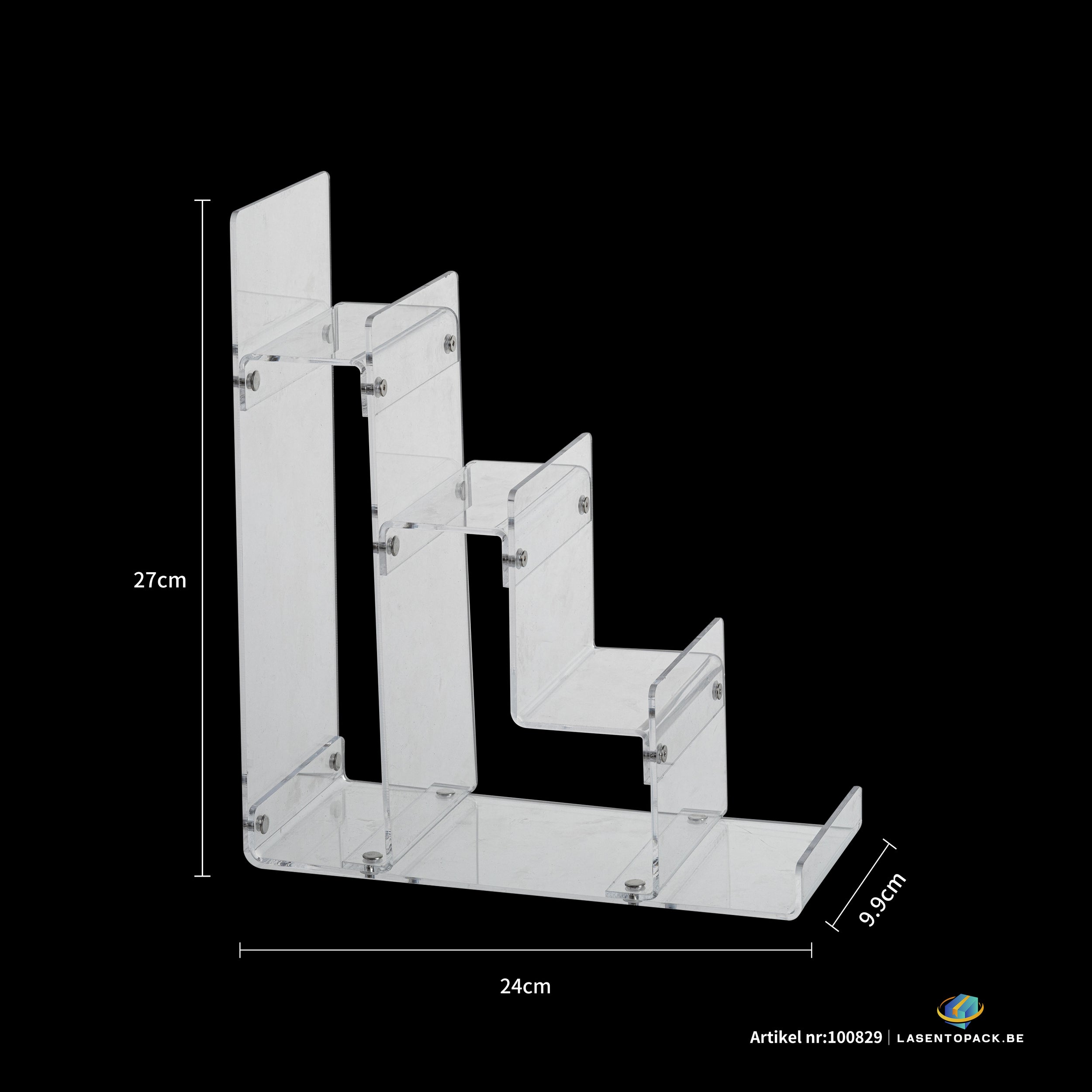 1x Acryl portemonnee display - 4-laags