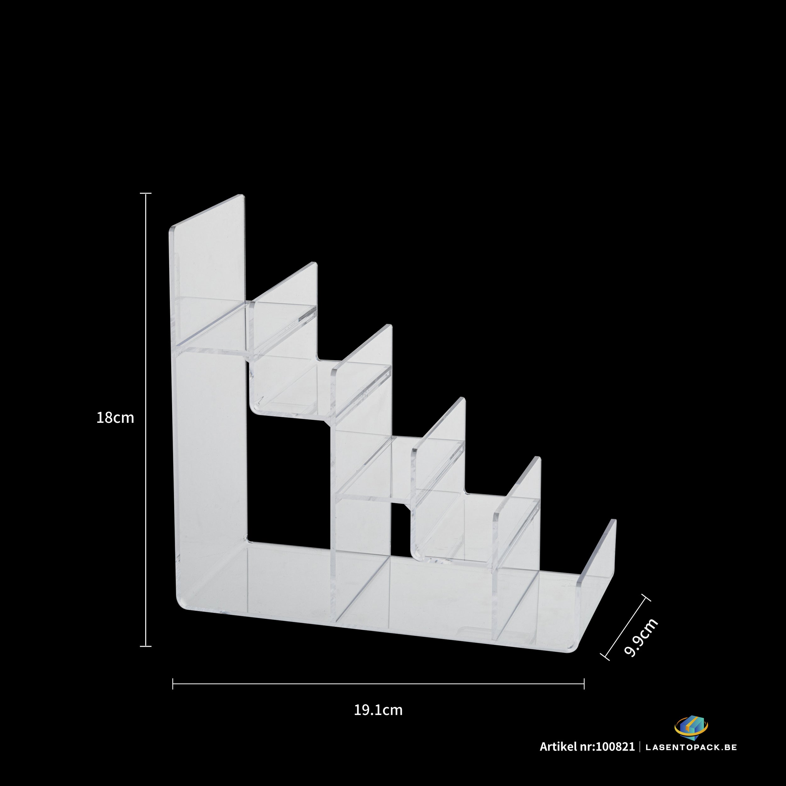 1x Acryl portemonnee display - 5-laags