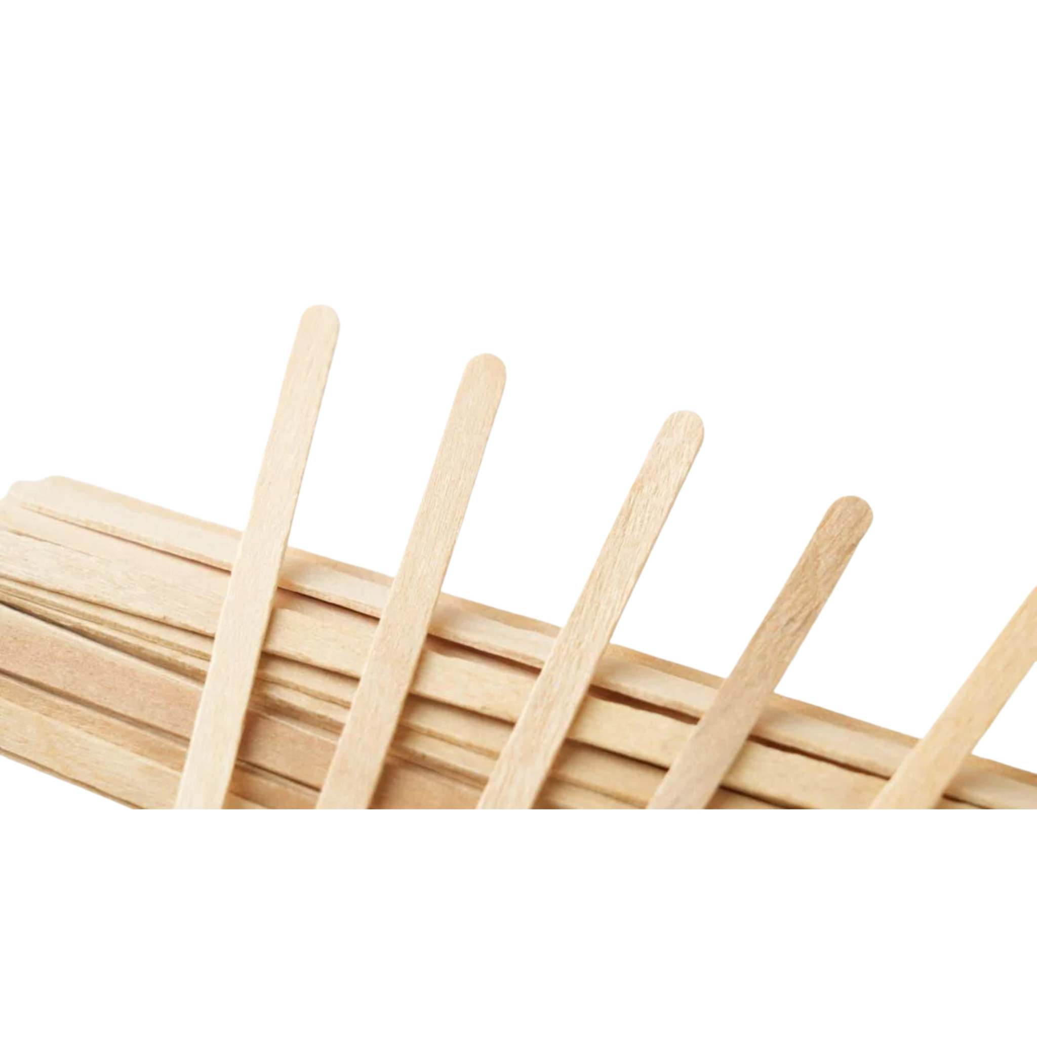 1000x Roerstaafjes in Spenderbox 14cm FSC 100% Hout
