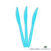 24x Herbruikbare Mes 170mm PP Licht Blauw