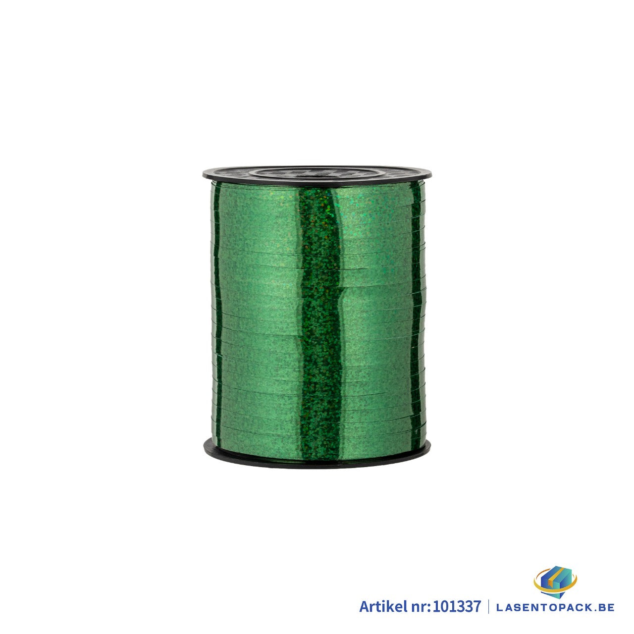 Krullint 5 mm x 500 m – Metallic Groen met Holografische Glans