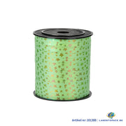 Krullint 10 mm x 100 meter Groen met Ster print
