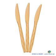 24x Herbruikbare Mes 170mm PP Goud