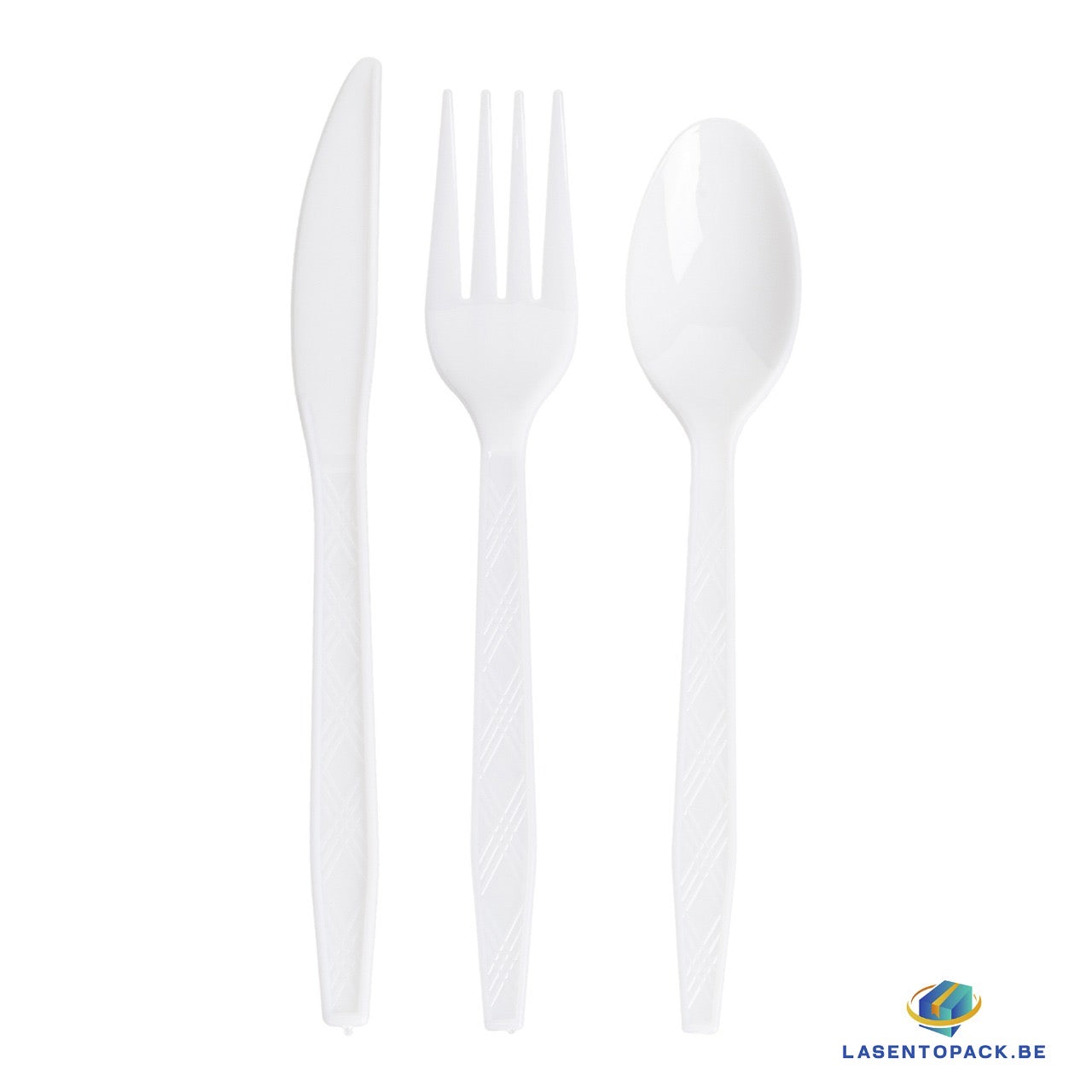 24x Herbruikbare lepel 155mm PP Wit