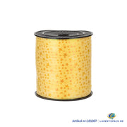 Krullint 10 mm x 100 meter Goud met Ster print