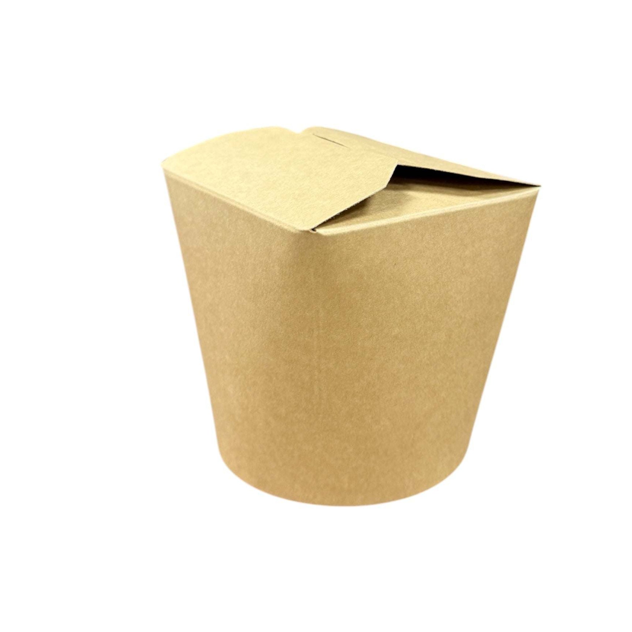 Wok to Go beker 750ml kraft karton met PE-coating voor warme en koude gerechten