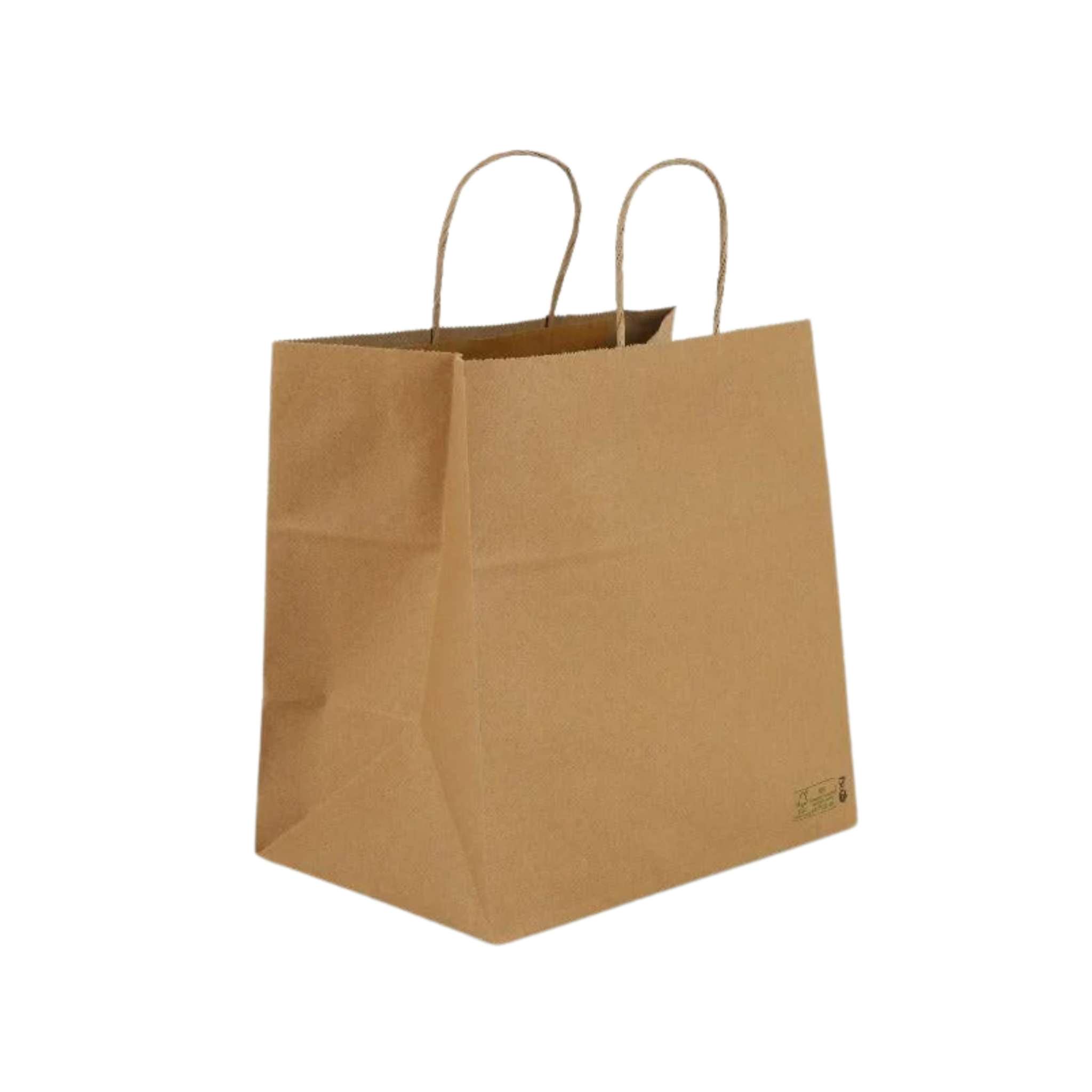 200x Papieren Tassen Groot 120 gr. – 32+21 x 27 cm BIO FSC