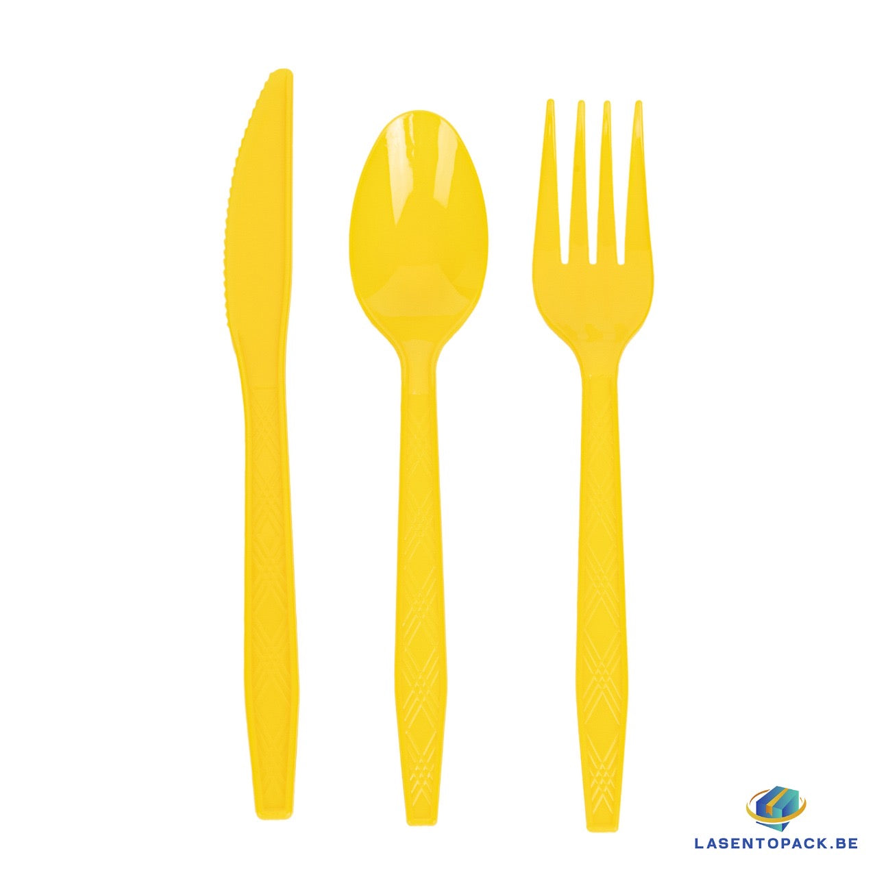 24x Herbruikbare lepel 155mm PP Geel