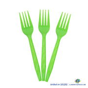 24x Herbruikbare Vork 160mm PP Groen