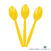24x Herbruikbare lepel 155mm PP Geel