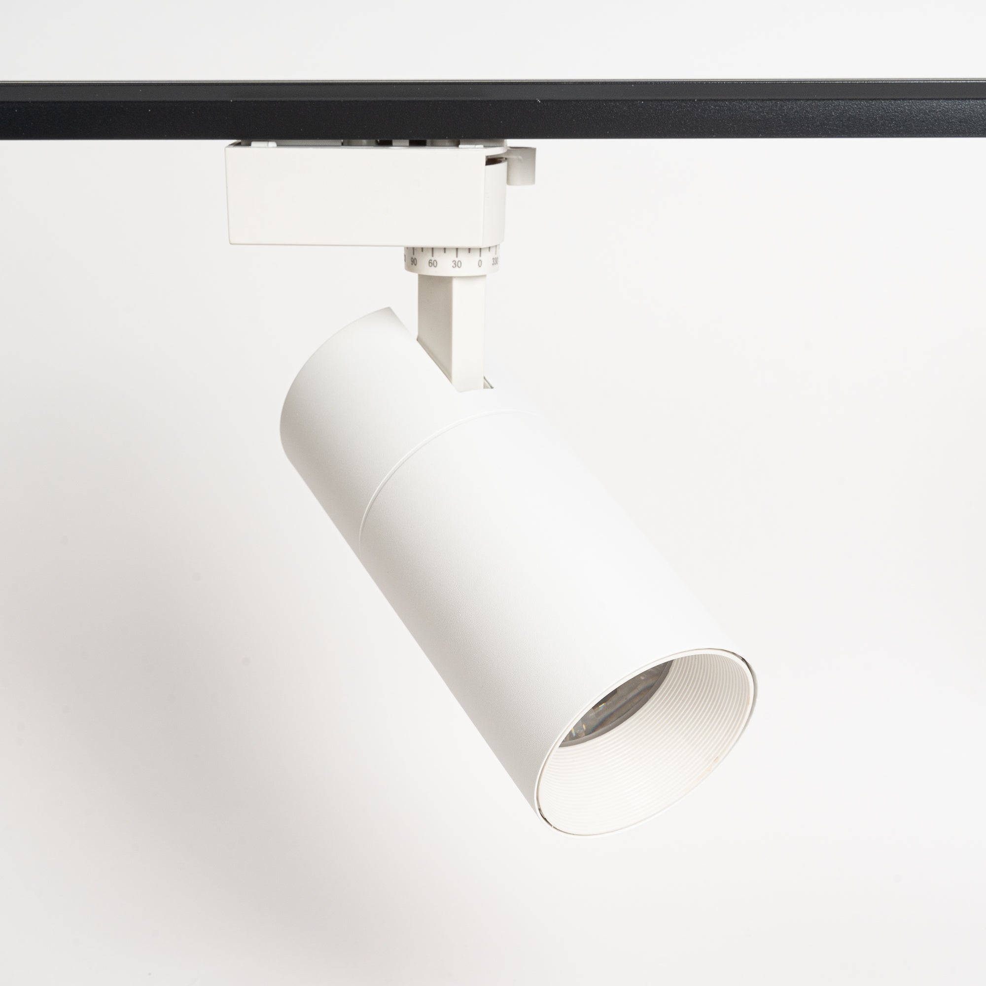 LED Track Lighting - Track Spot - 24W - Round - Natural White 6000K - White - Aluminum
