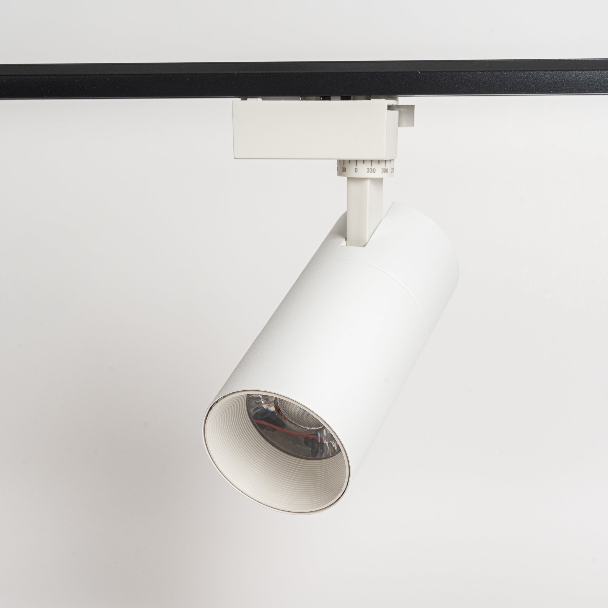 LED Track Lighting - Track Spot - 24W - Round - Natural White 6000K - White - Aluminum