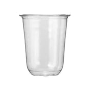 Transparante beker 500 ml met U-vormige bodem, ideaal voor smoothies en ijskoffie