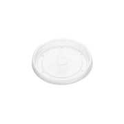 Transparant polypropyleen deksel met ventilatieopening en kliksluiting, speciaal voor Geventileerde Deksels 98mm soepbekers.