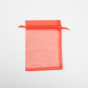 50x Organza Zakje - 70mm x 90mm - Rood