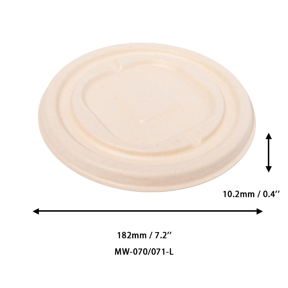600x Deksel voor Kom 950ml Ø175mm (32oz) Suikerriet BIO