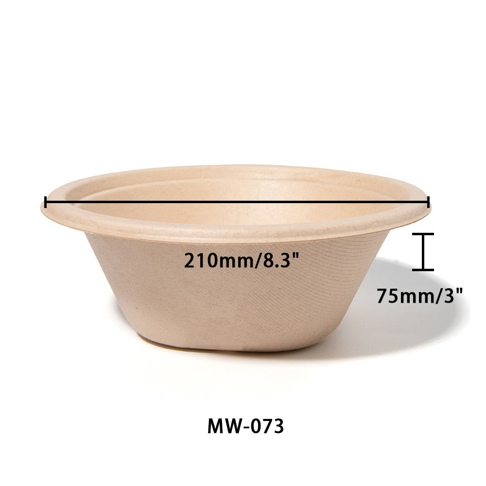 400x Kom 1420ml Ø210mm 48oz Suikerriet BIO