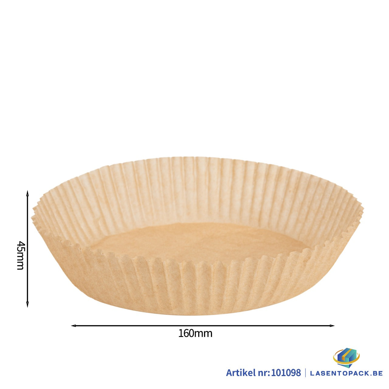 Airfryer BakPapier Airfryer Bakjes Wegwerpbakjes Rond 50 stuks 160 mm x 45 mm Airfryer Accesoires L & XL