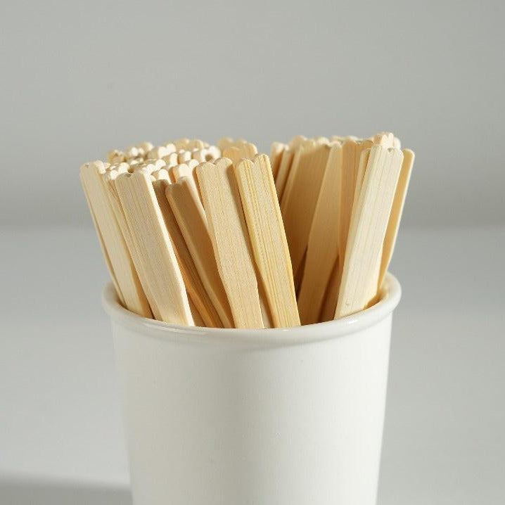 3000x Bamboo Snack Fork 86mm FSC BIO