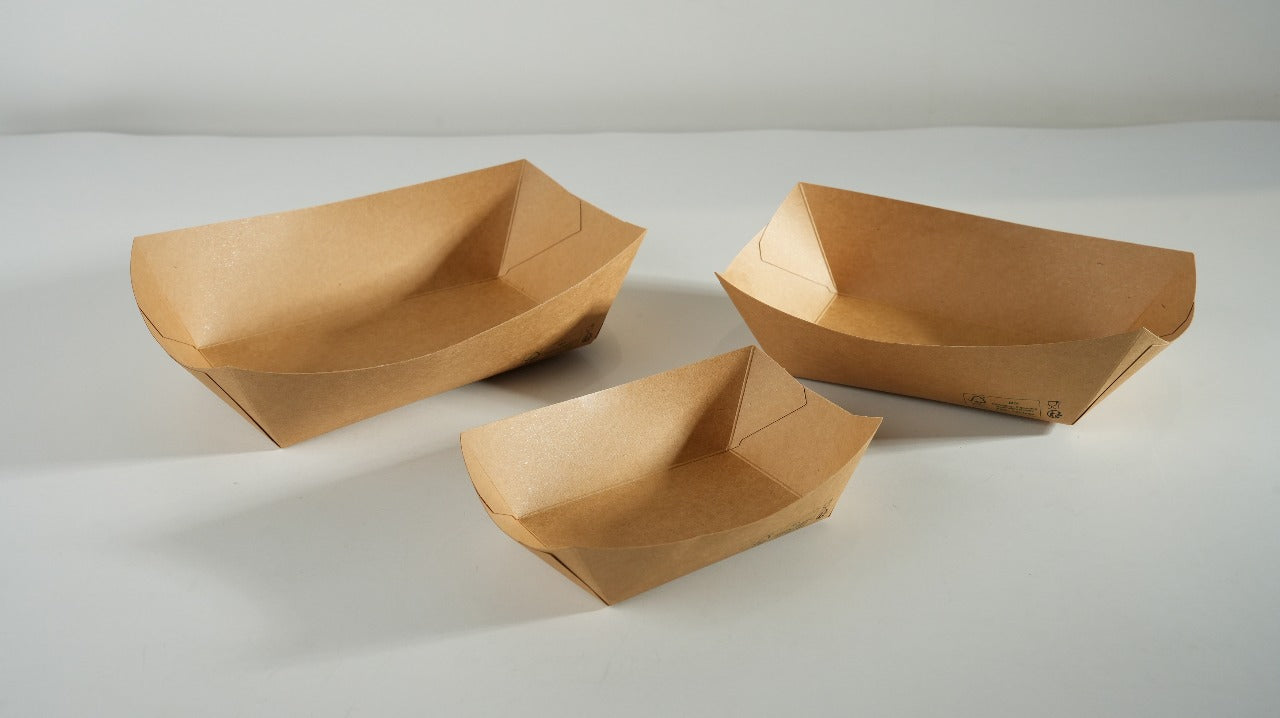 400x Frietbakjes A50 kraft FSC