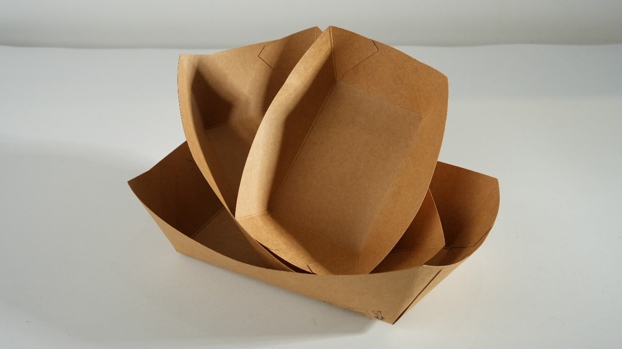 400x Frietbakjes A50 kraft FSC