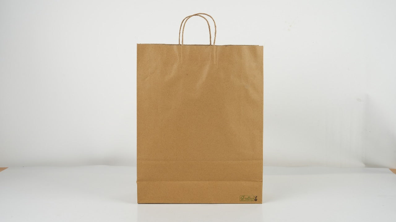 200x Papieren Tassen Extra Groot 120 gr. – 54+12 x 45 cm BIO FSC