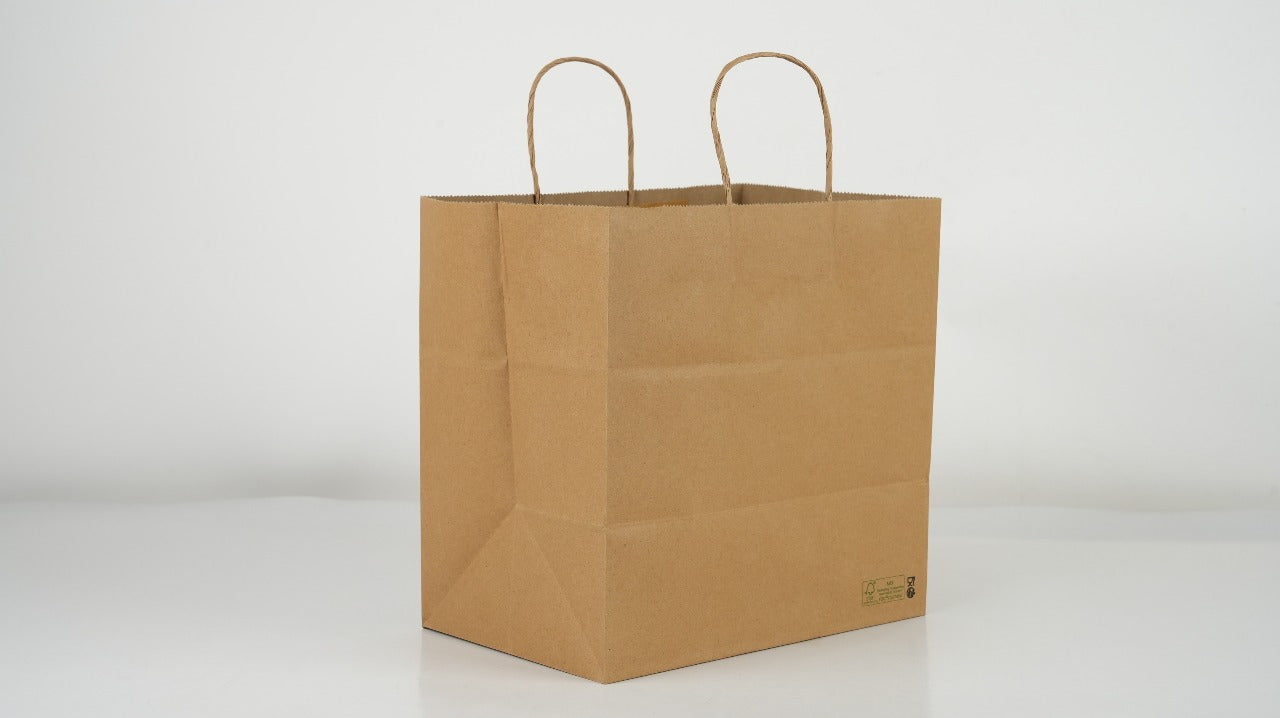 200x Papieren Tassen Groot 120 gr. – 32+21 x 27 cm BIO FSC