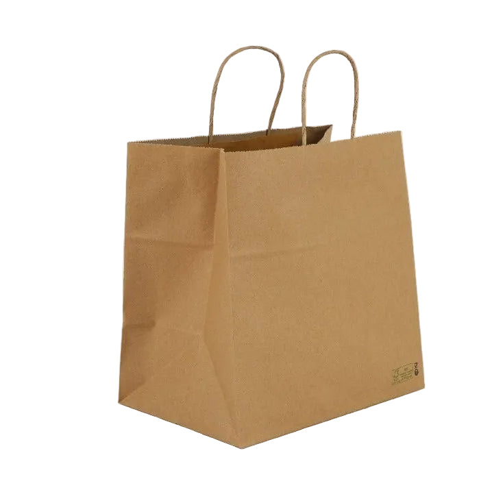 200x Papieren tassen 100 gr. 22+11 x 27 cm BIO FSC