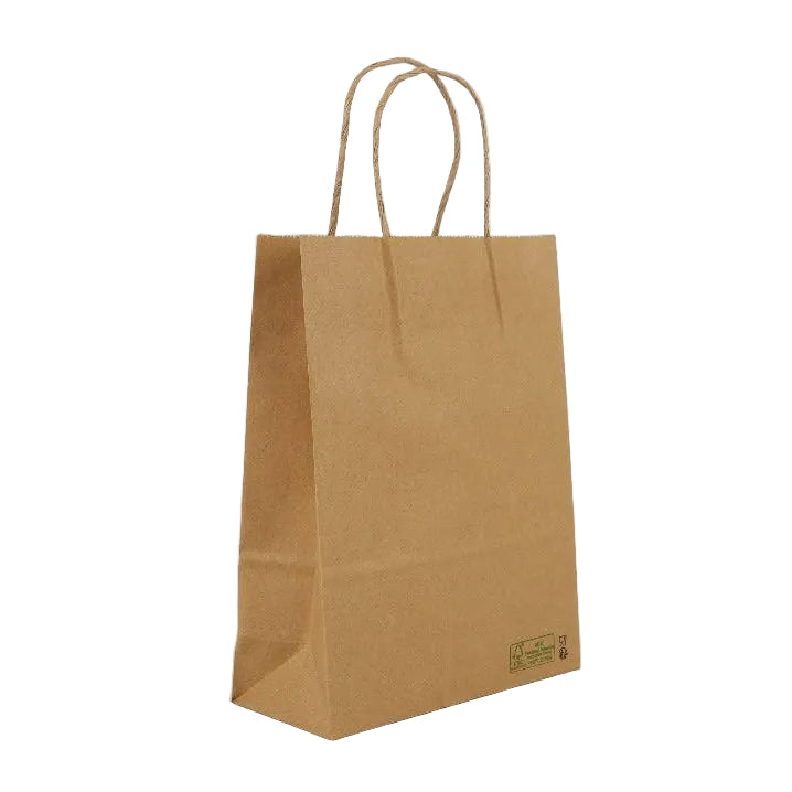 200x Papieren tassen Middel 100 gr. 26+17x26cm BIO FSC