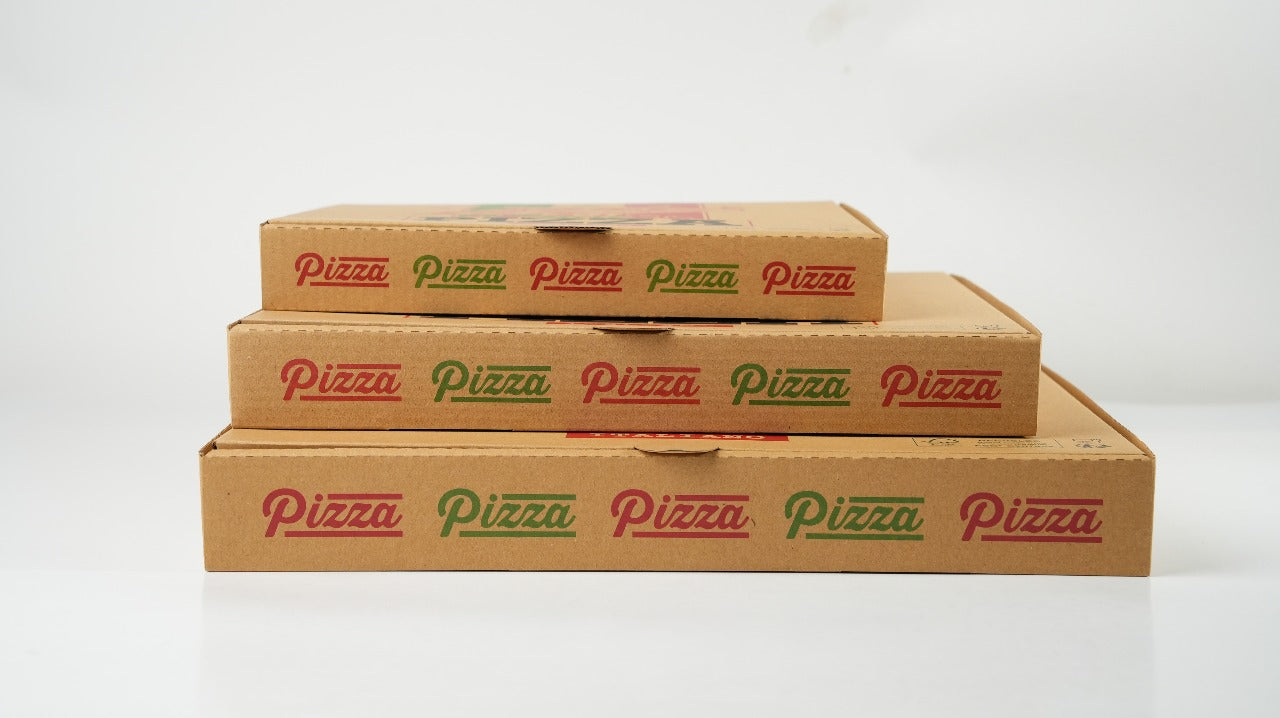 100x Pizza Doos 360 mm x 360 mm x 45 mm FSC Golfkarton XXL