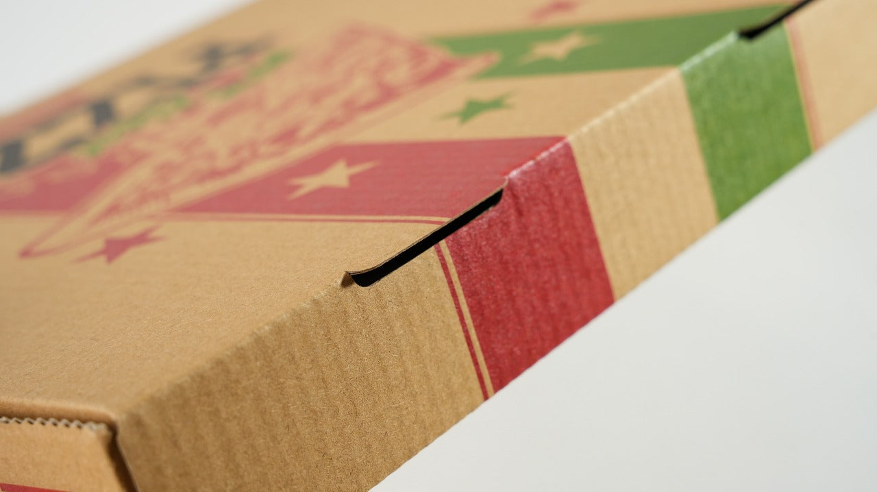 100x Pizza Doos 360 mm x 360 mm x 45 mm FSC Golfkarton XXL