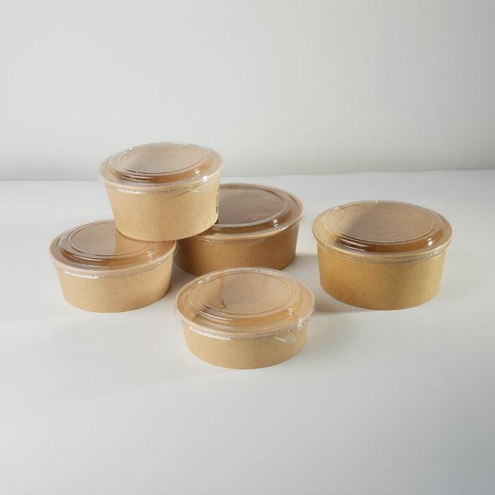 300x Salade Poke Bowl 1300ml Ø165mm 40oz – BIO en FSC-gecertificeerd Kraft