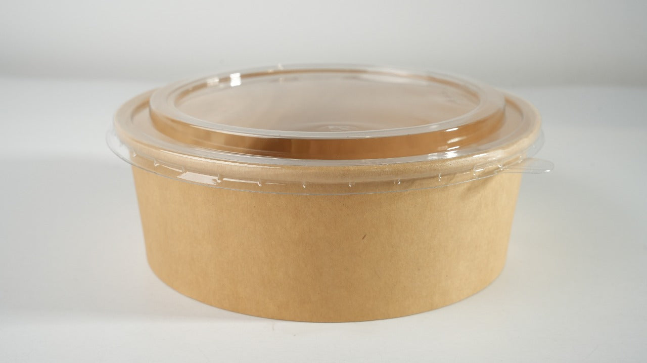 300x Deksel Salade Poke Bowl 1500ml Ø185mm transparant