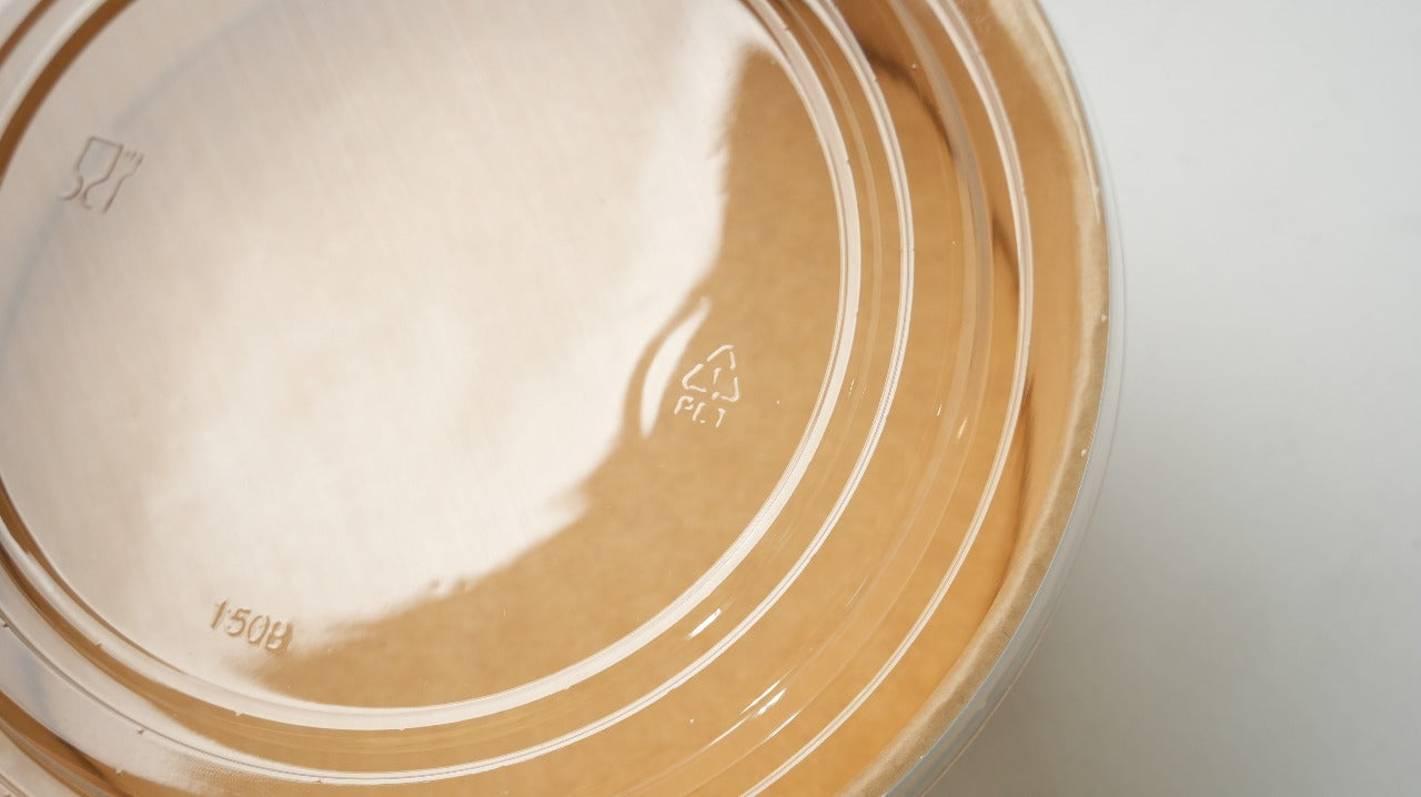 300x Deksel Salade Poke Bowl 1000ml Ø150mm transparant