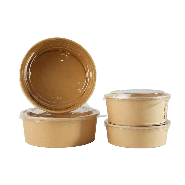 300x Deksel Salade Poke Bowl 1000ml Ø150mm transparent