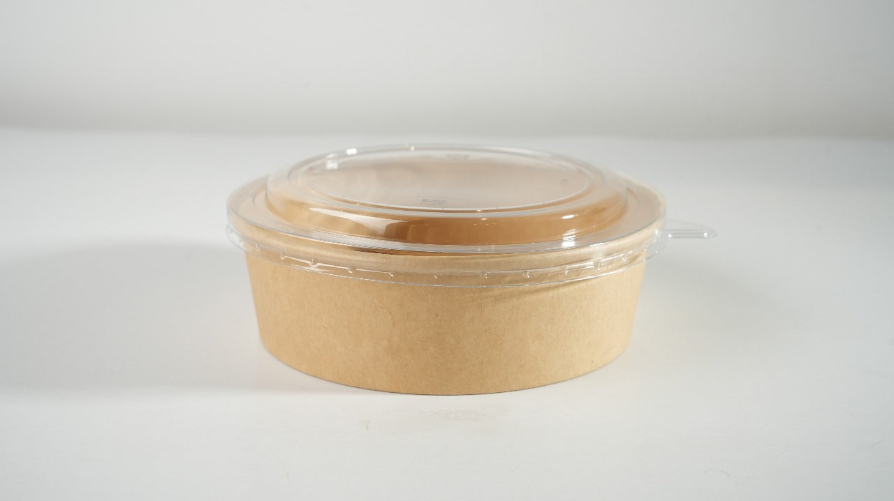 300x Salade Poke Bowl 500ml Ø150mm 20oz – Bio en FSC-gecertificeerd Kraft