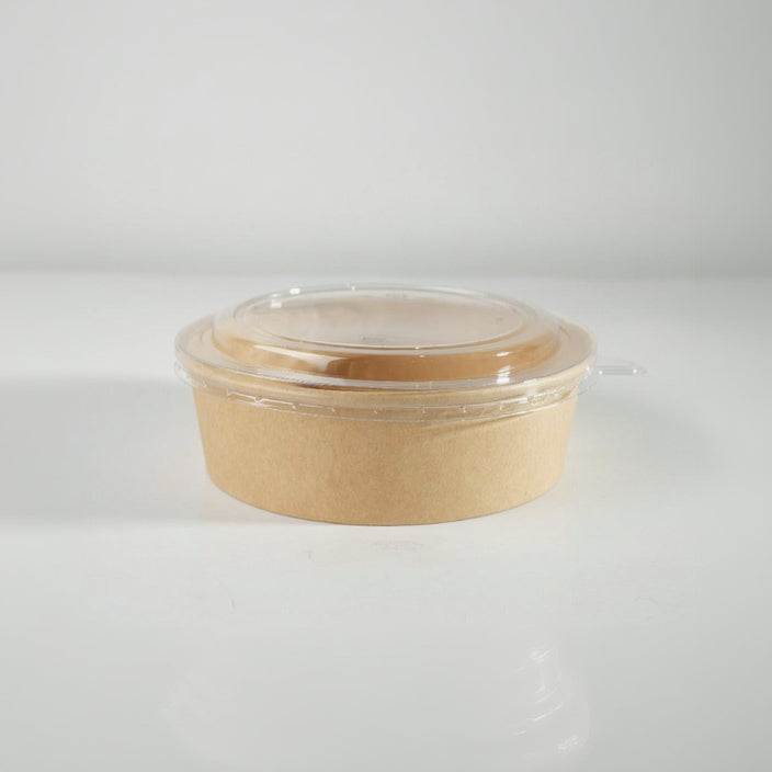 300x Salade Poke Bowl 500ml Ø150mm 20oz – Bio und FSC-zertifiziertes Kraftpapier