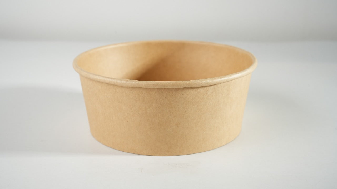 300x Salade Poke Bowl 1100ml Ø165mm 37oz – BIO en FSC-gecertificeerd Kraft