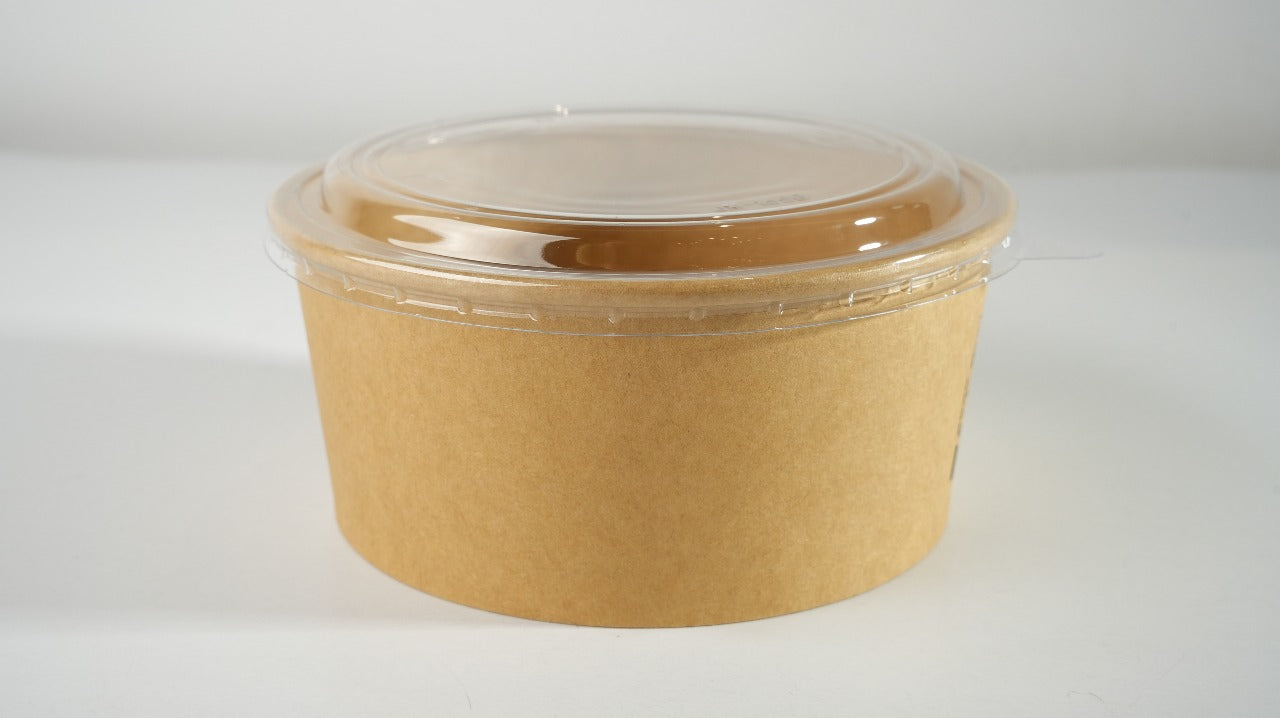 300x Salade Poke Bowl 500ml Ø150mm 20oz – Bio en FSC-gecertificeerd Kraft