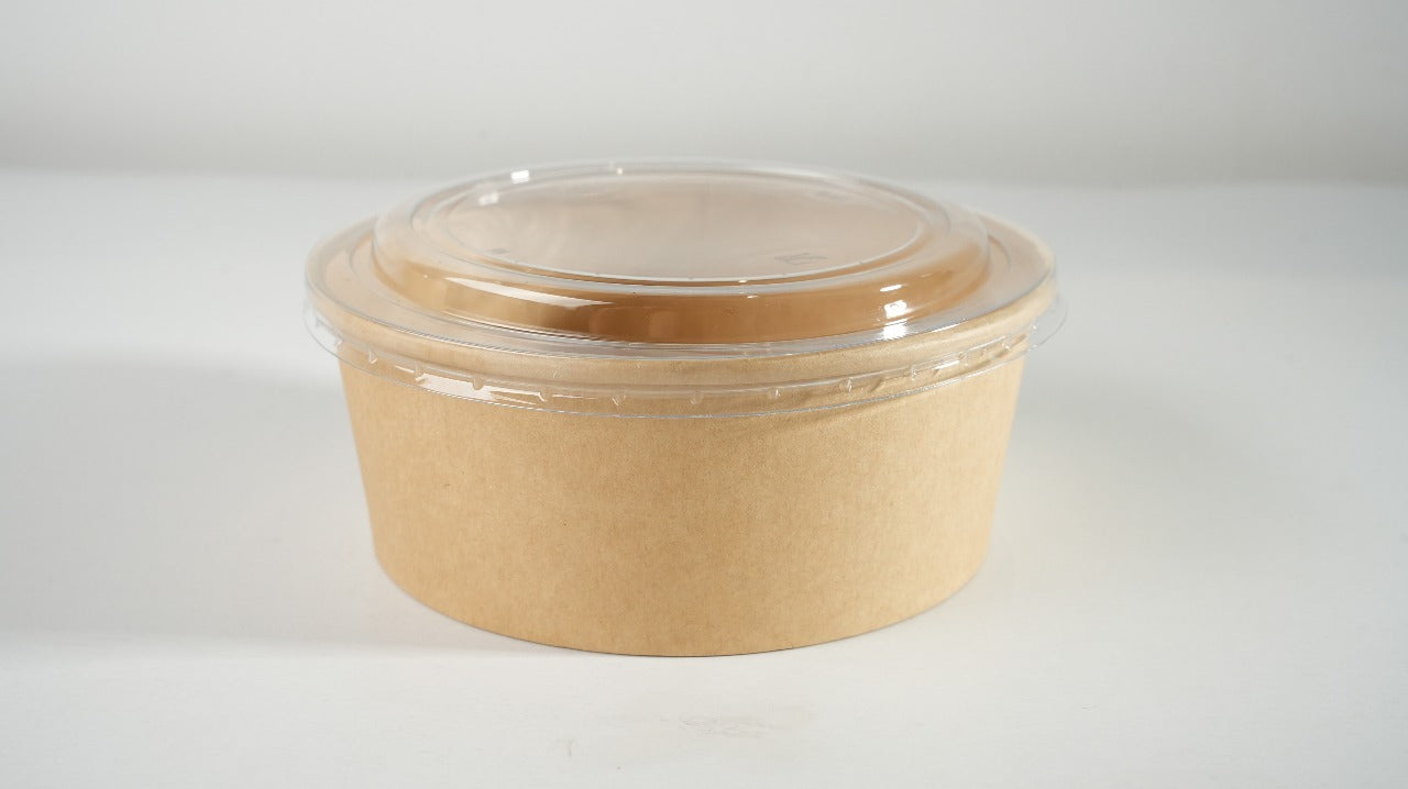 300x Salade Poke Bowl 750ml Ø150mm 26oz – Bio en FSC-gecertificeerd Kraft