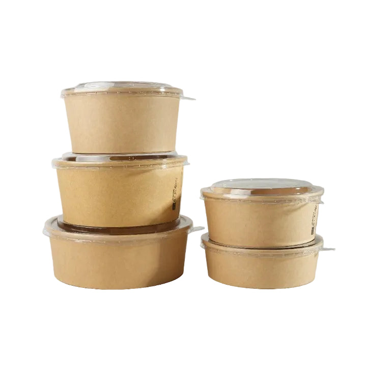 300x Deksel Salade Poke Bowl 1300ml Ø165mm transparent