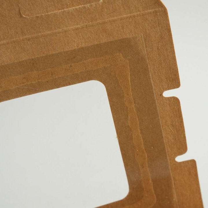 300x Foodbox mit 500ml-Behälter, braun BIO Nature Kraft FSC