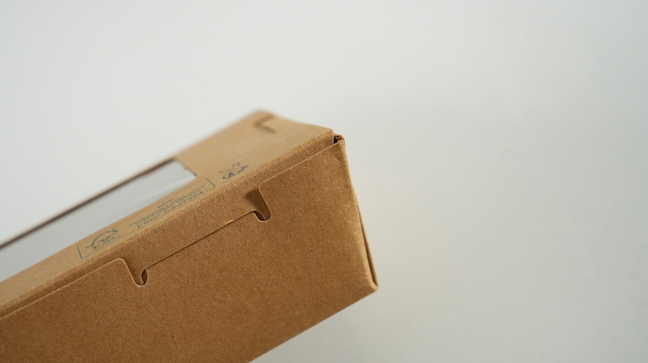 300x Foodbox met venster 900ml bruin BIO Nature Kraft FSC
