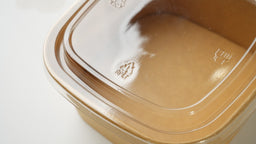 300x Deksel vierkante voor maaltijdbak  1450ml  170 x 170mm transparant PET