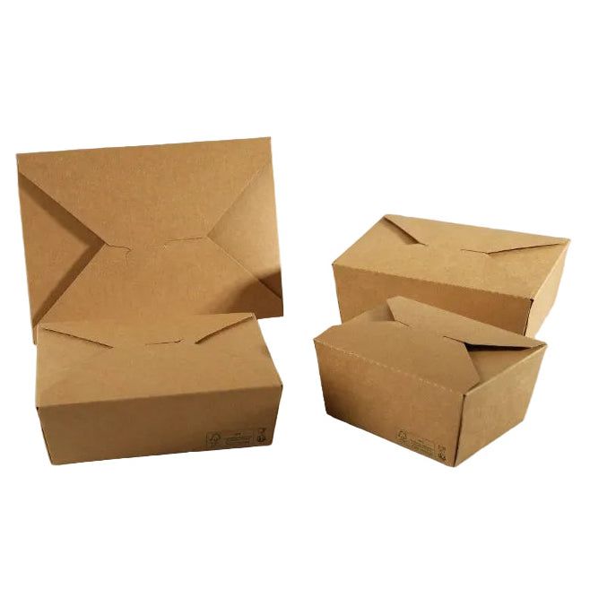 300x Oosterse Maaltijdbox 2100ml Nature kraft en Biologisch