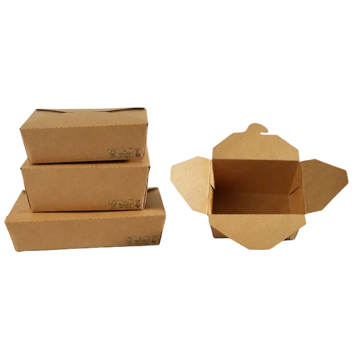 300x Oosterse Maaltijdbox 1400ml Nature Kraft en Biologisch