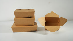 300x Oosterse Maaltijdbox 2100ml Nature kraft en Biologisch