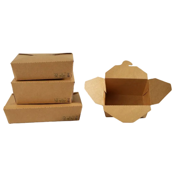 300x Oosterse Maaltijdbox 2100ml Nature Kraft en Biologisch