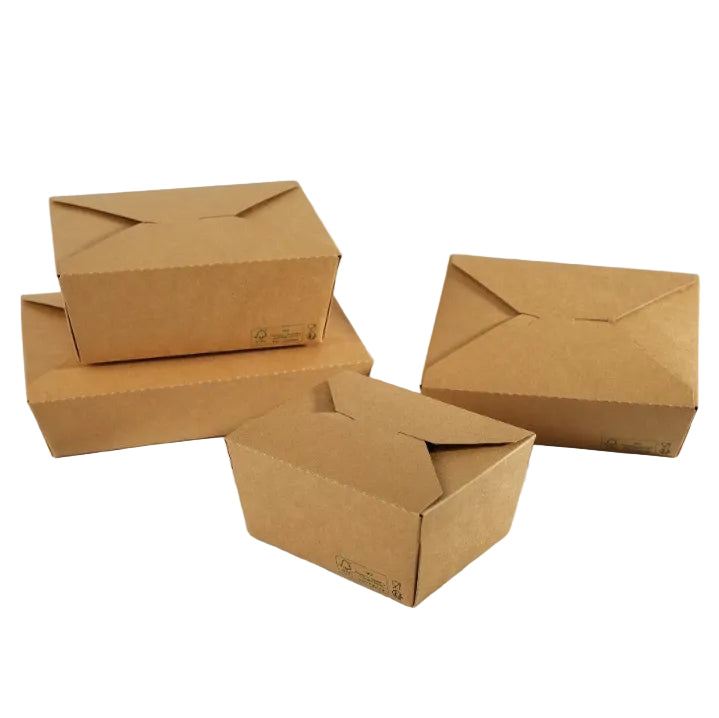 300x Oosterse Maaltijdbox 2100ml Nature kraft en Biologisch