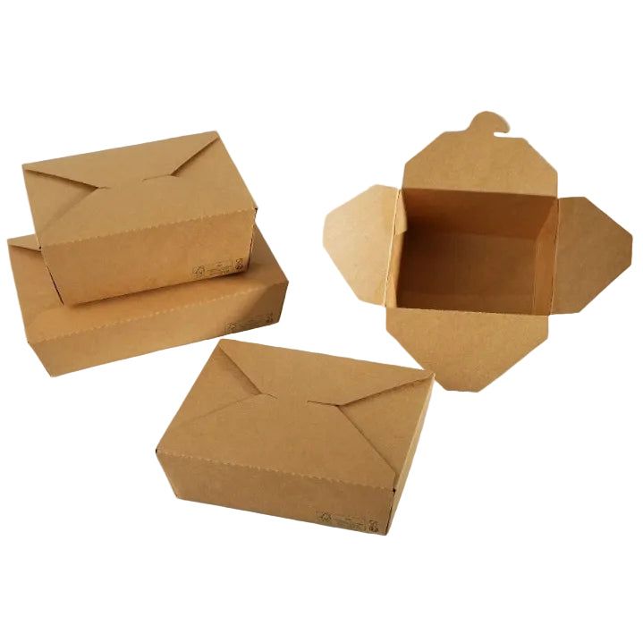 300x Oosterse Maaltijdbox 2100ml Nature kraft en Biologisch
